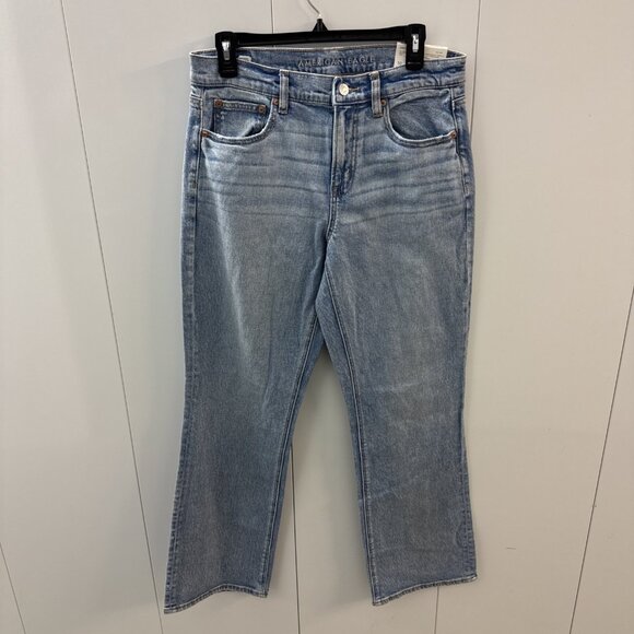 American Eagle Outfitters 90’s Bootcut Jeans Women's Size 10 Regular Light Wash - Picture 4 of 8